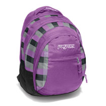 Jansport Beamer Purple Slick Parson Plaid