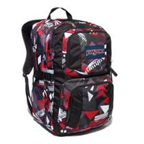 jansport Merit Black Red Tape