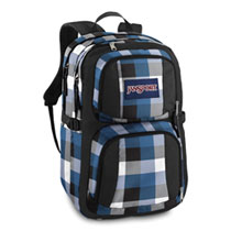 Jansport Merit Blue Streak Block Check