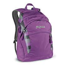 Jansport Wasabi Purple Slick Parson Plaid