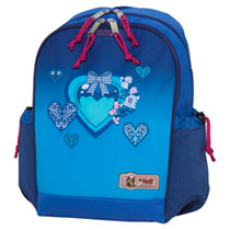 McNeill Kinderrucksack DIN A4 Blue Hearts