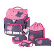 Schneiders Schulranzen-Set 5-teilig Girls Rosa