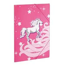 Step by Step Gummizugmappe A4 Pink Pony
