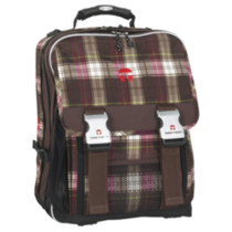 Take it Easy Motiv Schulrucksack London II Plaid Pink