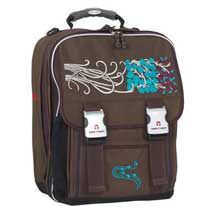 Take it Easy Motiv Schulrucksack London I Violet