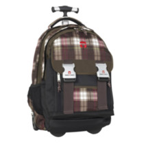 Take it Easy Motiv Rucksack Trolley Plaid Pink
