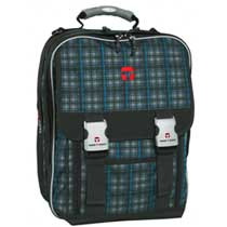 Take it Easy Schulrucksack London Blau Grau Schotten