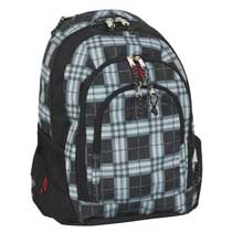 Take it Easy Rucksack Berlin Plaid Grau