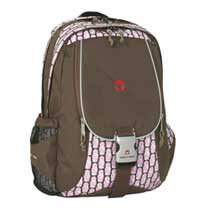 Take it Easy Daily Rucksack Hamburg Braun Pink