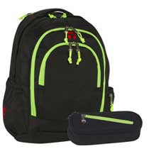 Take it Easy Neon Rucksack Set Berlin Neon Grün