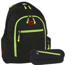 Take it Easy Neon Rucksack Set Frankfurt Neon Grün