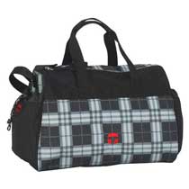 Take it Easy Motiv Sporttasche II Plaid Grau