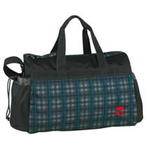 Take it Easy Motiv Sporttasche II Blau Grau Schotten
