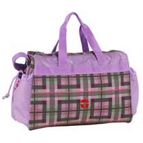 Take it Easy Motiv Sporttasche II Plaid Lila