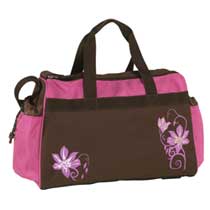 Take it Easy Motiv Sporttasche II Beauty Flower Braun
