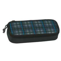 Take it Easy Motiv Etui Box Blau Grau Schotten