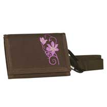Take it Easy Motiv Geldbörse Beauty Flower Braun