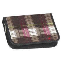 Take it Easy Motiv Schüleretui Plaid Pink