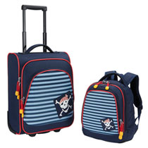 travelite Trolley und Rucksack im Set Pirat