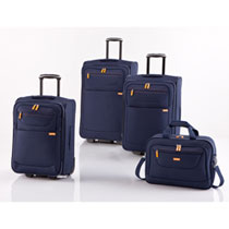 travelite 2 Rad Trolley Set 4-teilig Marine 
