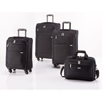 travelite 4 Rad Trolley Set 4-teilig Schwarz 