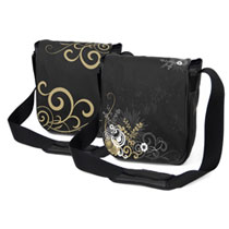 ZipitBag Messengerbag Street Golden Flowers