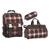 Take it Easy Motiv Rucksack Set 3-teilig Plaid Pink