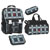 Take it Easy Motiv Rucksack Set 4-teilig Plaid Grau